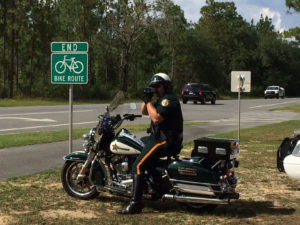 Sheriff on motorcycle