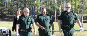 Officers walking