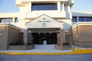 entrance of clay county jail