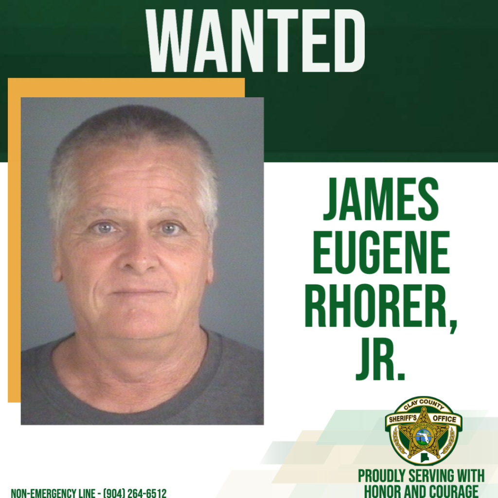 Wanted poster of James Eugene Rhorer, Jr