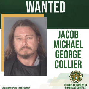 Jacob Michael George Collier wanted poster