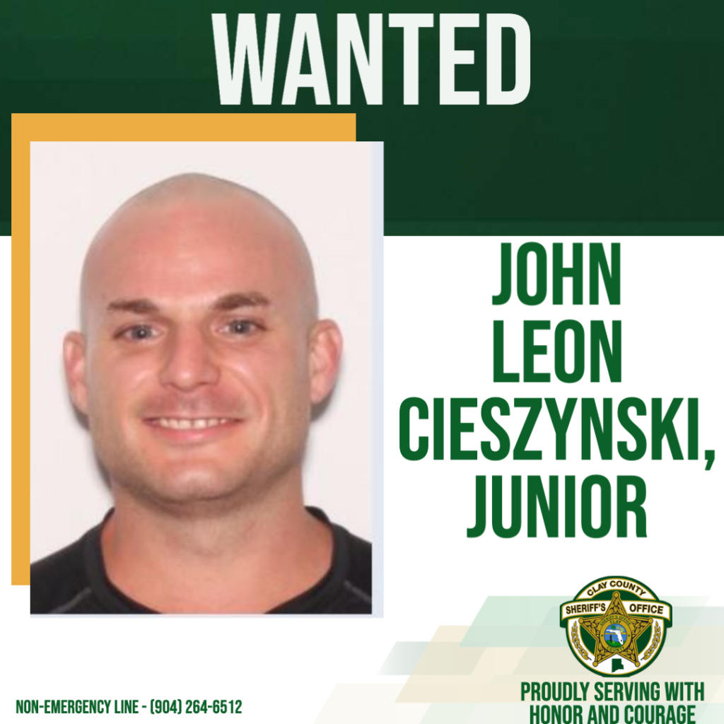Wanted posted of John Cieszynski