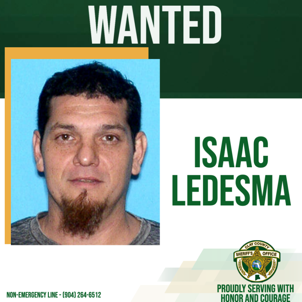 Wanted poster of Isaac Ledesma